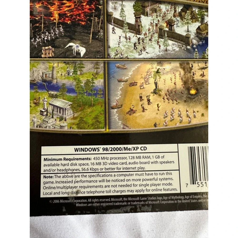 Age of Mythology From the Creators of Age of Empires I & II, PC, 2006 W MANUAL